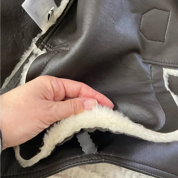 Korea by We Are Shearling Jacket Wool blend Teddy Double Sided One Size - Picture 16 of 16